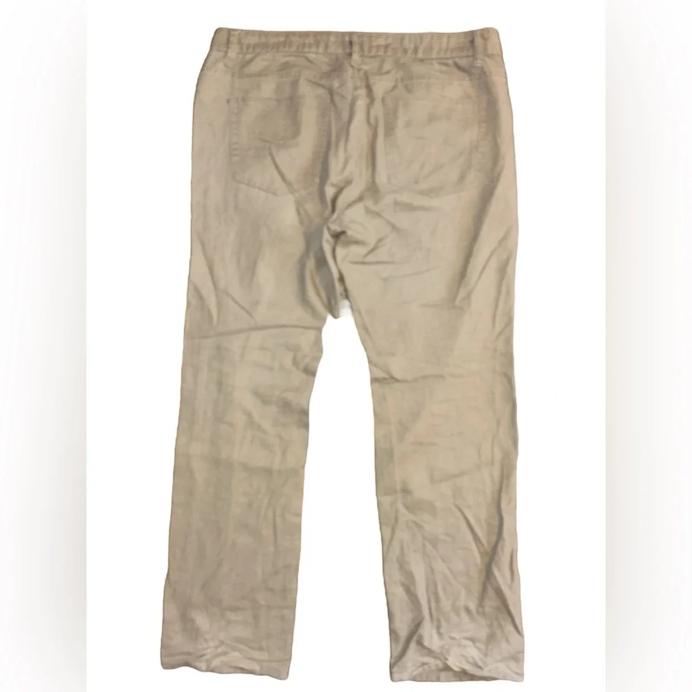 Flag & Anthem straight linen blend pant